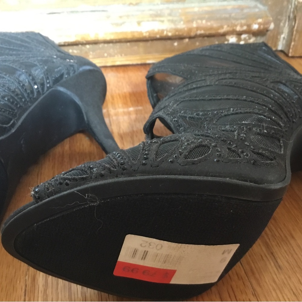 Black Rhinestone Booties - image 4